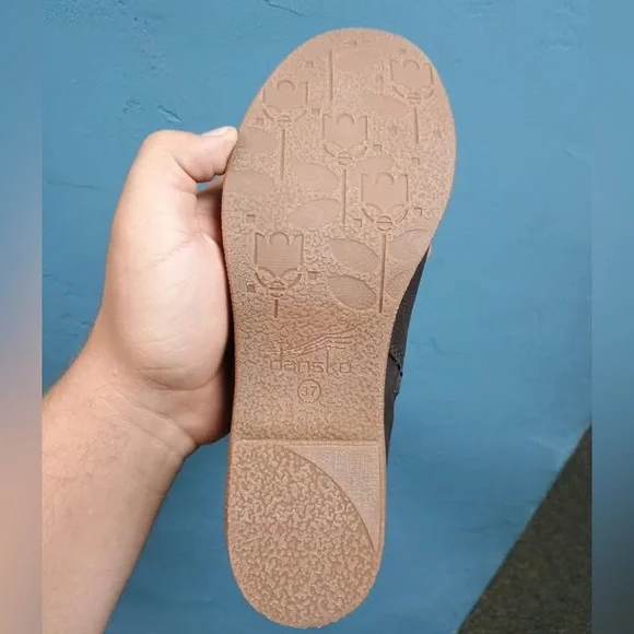 Dalinda suede leather brown waterproof - Picture 2 of 2